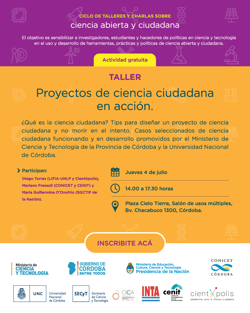 Lee más sobre el artículo Córdoba: Ciclo de Ciencia Abierta y Ciudadana